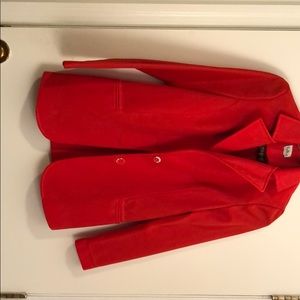 80s vibrant orange blazer